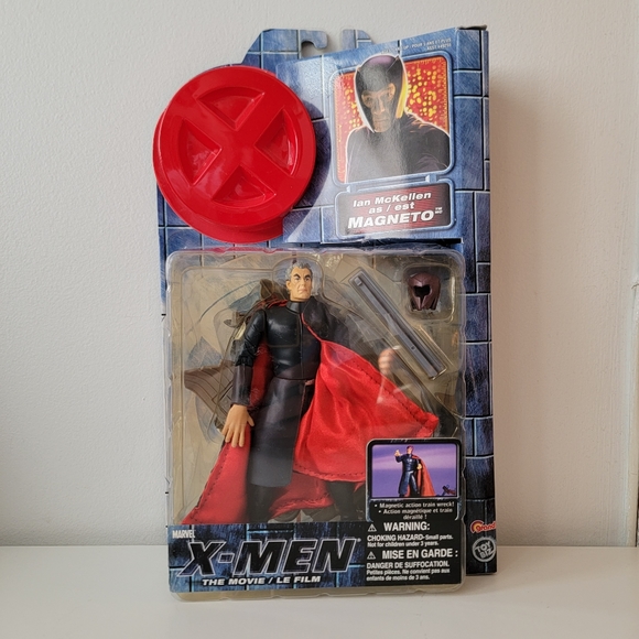 *SOLD* Vintage 2000 X-Men: The Movie Ian Mckellen as Magneto action figure - Picture 1 of 4